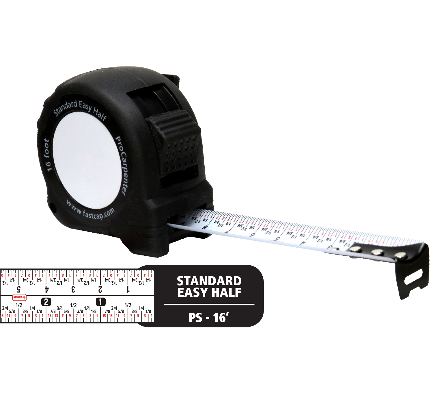FastCap ProCarpenter Tape Measure, Standard-Reverse | The Woodsmith Store